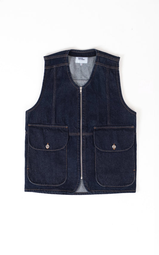 LE GILET DENIM BRUT