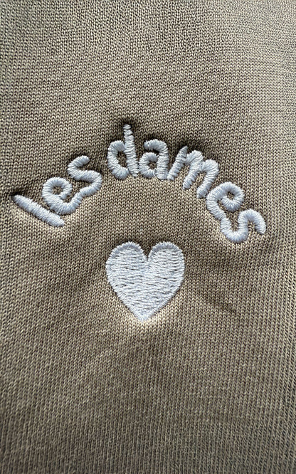 TEE SHIRT DAME DE COEUR TAUPE