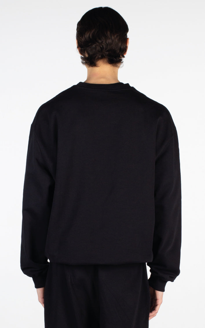 LE CREWNECK DAME DE COEUR NOIR