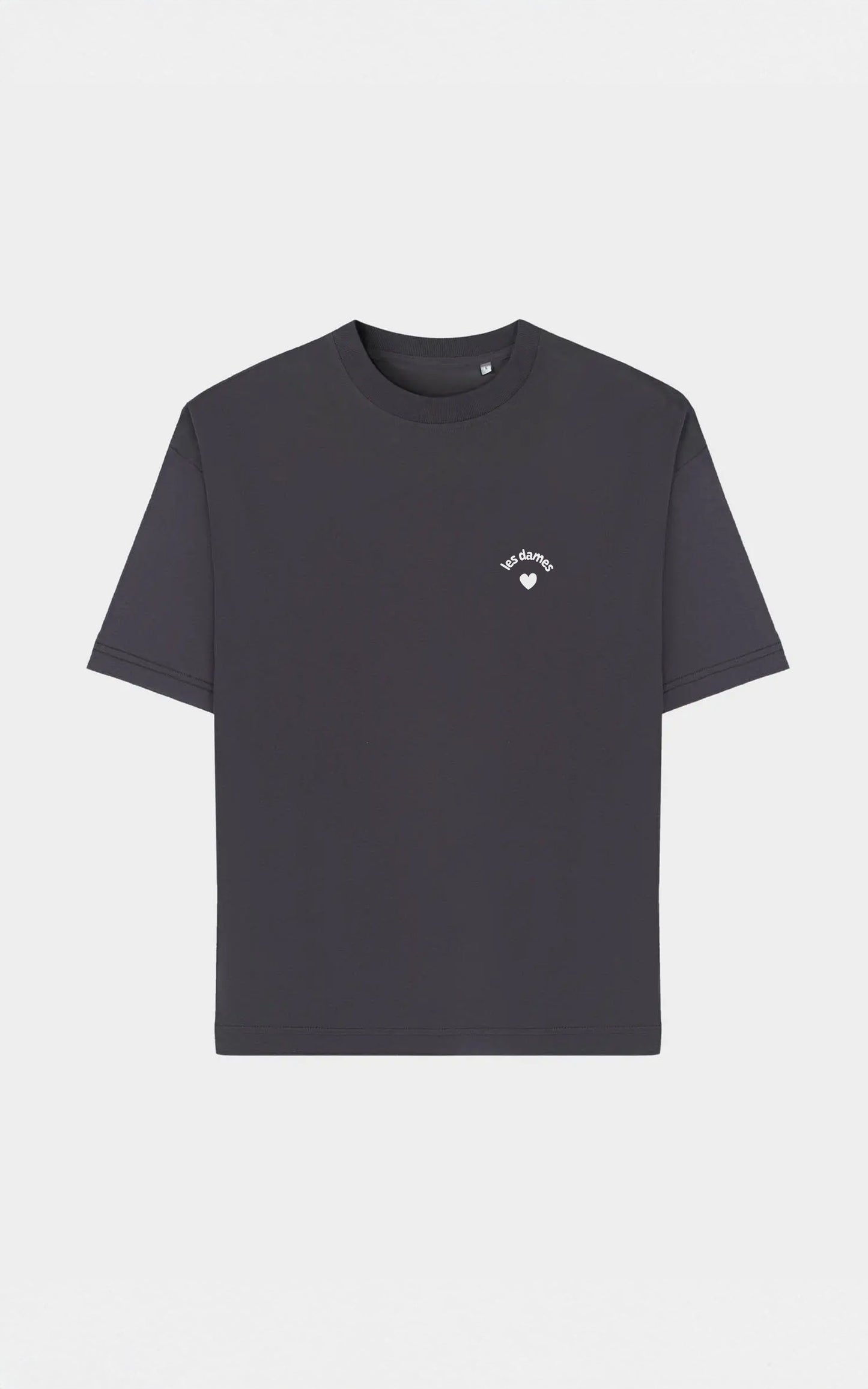 TEE SHIRT DAME DE COEUR VINTAGE BLACK