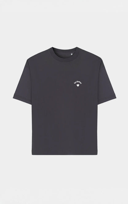 TEE SHIRT DAME DE COEUR VINTAGE BLACK