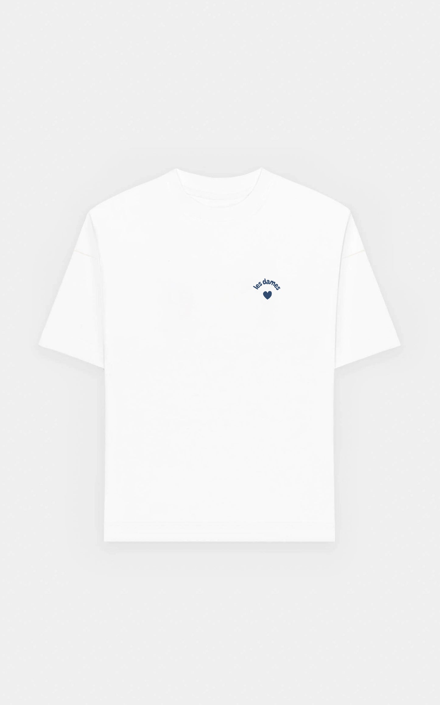 TEE SHIRT DAME DE COEUR BLANC