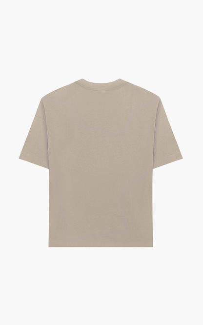 TEE SHIRT DAME DE COEUR TAUPE
